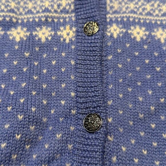Rugged Bear Periwinkle Wool Cardigan Sweater Kids 4-5 - Picture 4 of 8